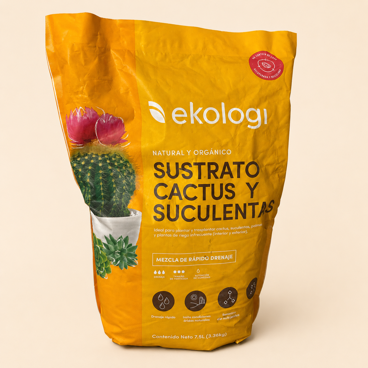 Sustrato Ekologi para cactus