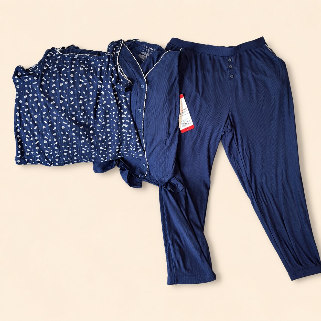 Pijama azul para dama